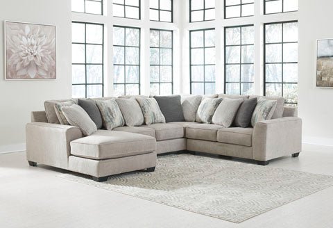 Transitional 4-piece Sectional Sofa (LAF Chaise, Armless Loveseat, Corner and RAF Sofa) - HER Home Design Boutique